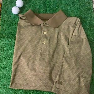 Men’s EUC Top Flite XL light brown golf shirt
